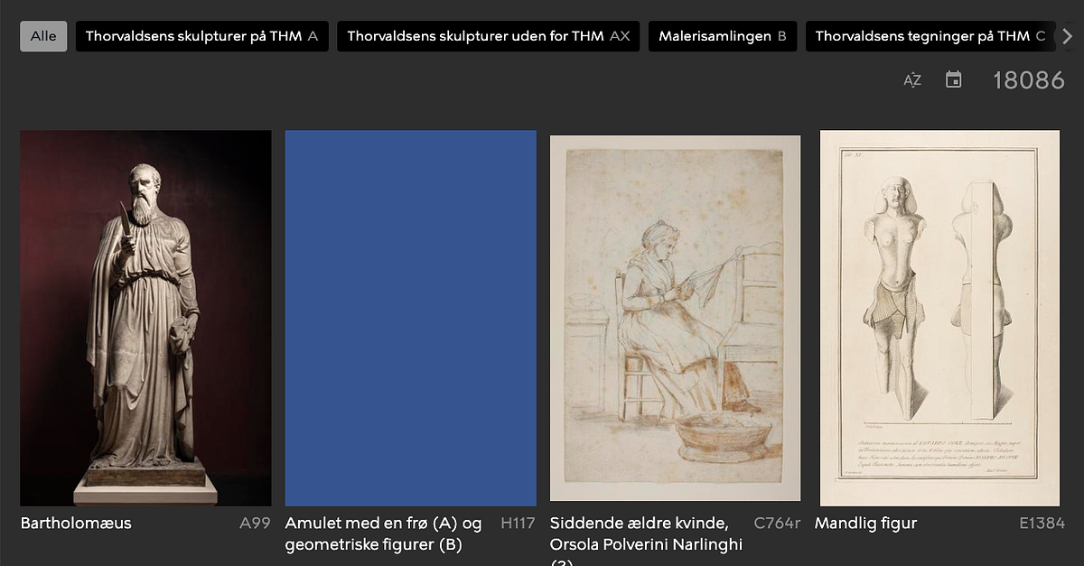 Thorvaldsens Museum katalogets hjemmeside